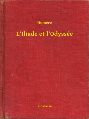 cover image of L'Iliade et l'Odyssée